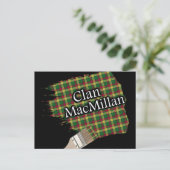 Clan MacMillan Scottish Tartan Paint Brush Briefkaart (Staand voorkant)