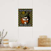 Clan MacMillan Scottish Tartan Poster (Keuken)