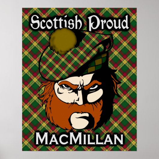 Clan MacMillan Scottish Tartan Poster (Voorkant)
