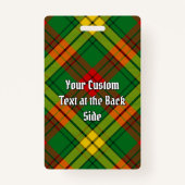 Clan MacMillan Tartan Badge (Achterkant)