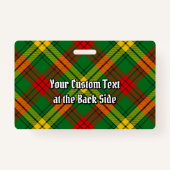 Clan MacMillan Tartan Badge (Achterkant)