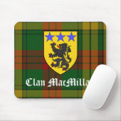Clan MacMillan Tartan & COA Mousepad Muismat (Met muis)