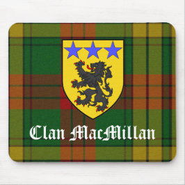 Clan MacMillan Tartan & COA Mousepad Muismat
