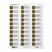 Clan MacMillan Tartan Etiket (Full Sheet)