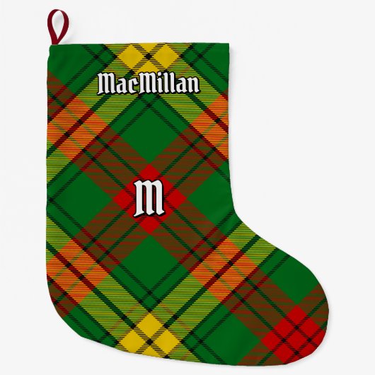 Clan MacMillan Tartan Grote Kerstsok (Voorkant)