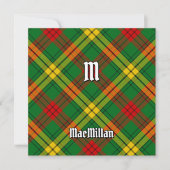 Clan MacMillan Tartan Kaart (Voorkant)
