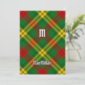 Clan MacMillan Tartan Kaart (Staand voorkant)