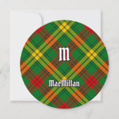 Clan MacMillan Tartan Kaart (Voorkant)