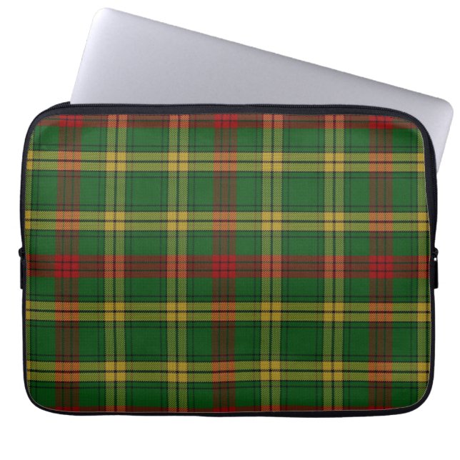 Clan MacMillan Tartan Pset Laptop Hoesje Sleeve (Voorkant)