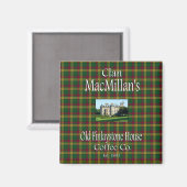 Clan MacMillan's Oude Finlaystone House Koffie Co. Magneet (Voorkant / Achterkant)