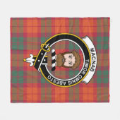 Clan MacNab Ancient Tartan Pset Fleece Deken (Voorkant (Horizontaal))