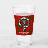 Clan MacNab Crest Badge en Tartan Glas (Voorkant)