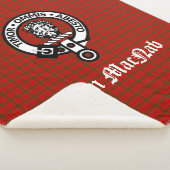 Clan MacNab Crest Badge en Tartan Sherpa Deken (3/4)