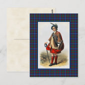 Clan MacNab Illustratie Tartan Lijst Briefkaart (Voorkant / Achterkant)