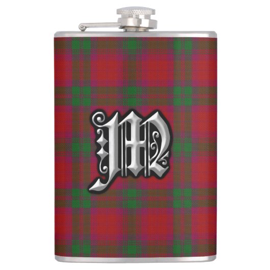 Clan MacNab McNabb Tartan Old Scotland Flask Heupfles (Voorkant)