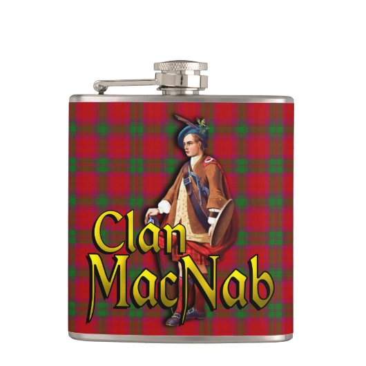 Clan MacNab Old Scotland Flask Heupfles (Voorkant)