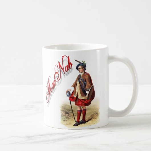 Clan MacNab Schotse Droom Beker Koffiemok (Rechts)