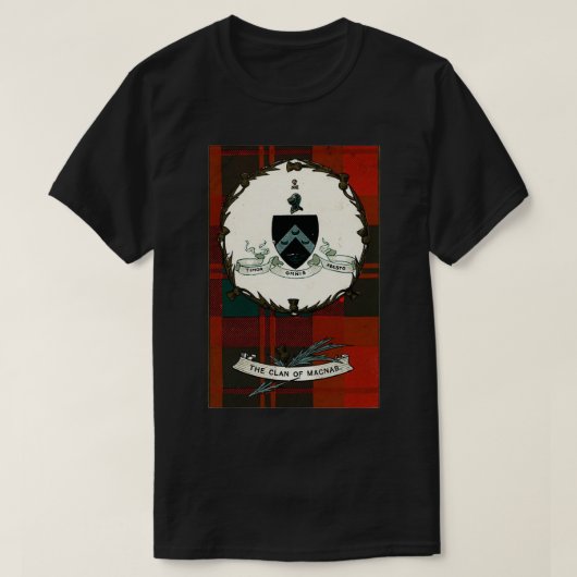 Clan MacNab  Tartan Crest Badge T-shirt (Design voorkant)