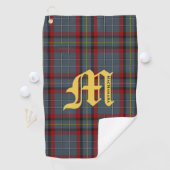 Clan MacNamara Tartan Pset Monogram Golfhanddoek (Insitu)