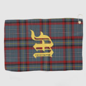 Clan MacNamara Tartan Pset Monogram Golfhanddoek (Horizontaal)