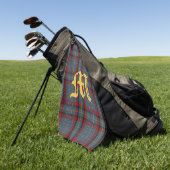 Clan MacNamara Tartan Pset Monogram Golfhanddoek (Groen)