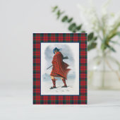 Clan MacNaughton Illustratie Tartan Lijst Briefkaart (Staand voorkant)