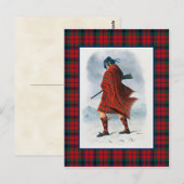 Clan MacNaughton Illustratie Tartan Lijst Briefkaart (Voorkant / Achterkant)