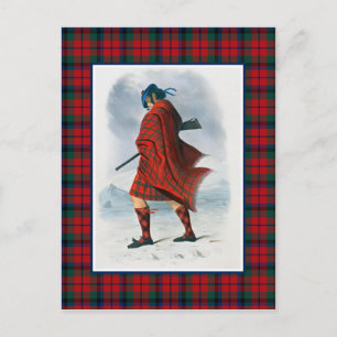 Clan MacNaughton  Illustratie Tartan Lijst Briefkaart