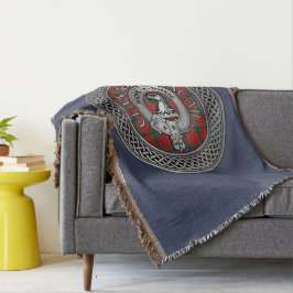 Clan MacNeacail | MacNicol Crest & Tartan Knot Deken