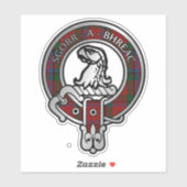 Clan MacNeacail (MacNicol/Nicolson) Crest & Tartan Sticker (Vel)