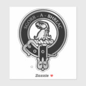 Clan MacNeacail (MacNicol/Nicolson) Crest & Tartan Sticker (Vel)