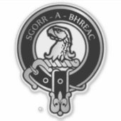 Clan MacNeacail (MacNicol/Nicolson) Crest & Tartan Sticker (Voorkant)