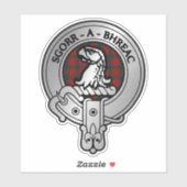 Clan MacNeacail (MacNicol/Nicolson) Crest & Tartan Sticker (Vel)