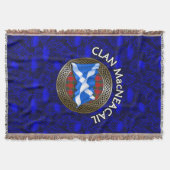 Clan MacNeacail Tartan Knot & Flag Deken (Voorkant)