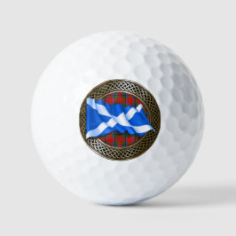 Clan MacNeacail Tartan Knot & Flag Golfballen