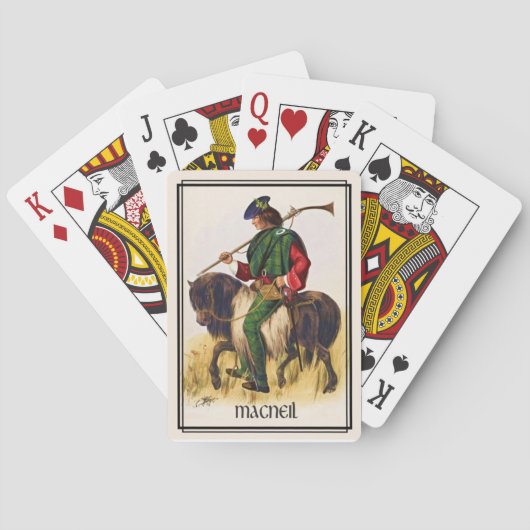 Clan MacNeil Classic Scotland Bicycle Deck Speelkaarten (Achterkant)