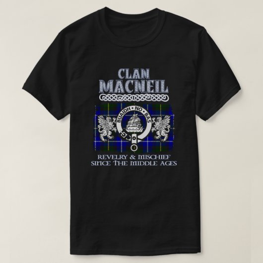Clan MacNeil crest Schotse clans Schotse achternaa T-shirt (Design voorkant)