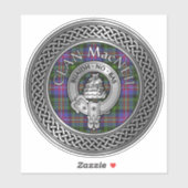 Clan MacNeil Crest & Tartan Knot Sticker (Vel)