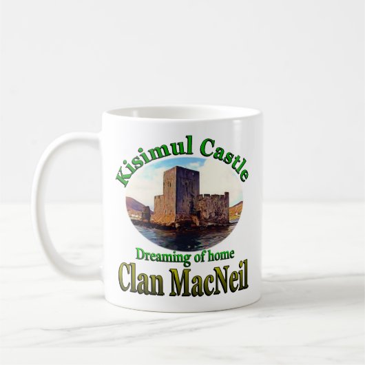 Clan MacNeil Dreaming van Home Kisimul Castle Barr Koffiemok (Links)