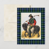 Clan MacNeil  Illustratie Tartan Lijst Briefkaart (Voorkant / Achterkant)