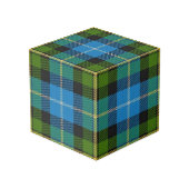 Clan MacNeil Tartan House Blessing Kubus (Achter hoekig)