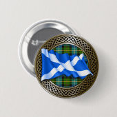 Clan MacNeil Tartan Knoop & Vlag Ronde Button 5,7 Cm (Voorkant /achterkant)