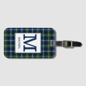 Clan MacNeil Tartan Monogrammed Bagagelabel (Voorkant (horizontaal))