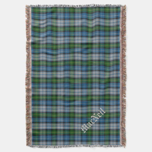 Clan MacNeil Tartan Pset Custom Throw Blanket Deken (Voorkant Verticaal)