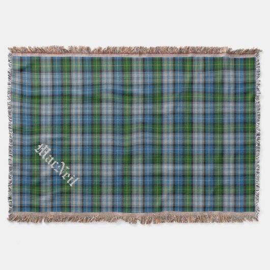 Clan MacNeil Tartan Pset Custom Throw Blanket Deken (Voorkant)