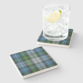 Clan MacNeil Tartan Pset Stone Onderzetter (Zijkant)