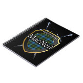 Clan MacNeil Tartan Shield & Swords Notitieboek (Linkerzijde)