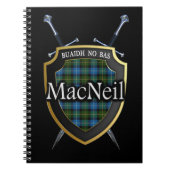 Clan MacNeil Tartan Shield & Swords Notitieboek (Voorkant)