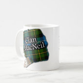 Clan MacNeil Tartan verfborstel Cup Mok (Voorkant links)