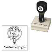 Clan MacNeill of Gigha Gaelic Crest Rubber Stempel (Gestempeld)